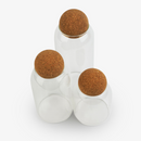 Cork Ball Lid Glass Jar