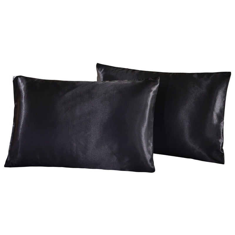 Queen Satin Poly Pillowcase Set 2-Piece