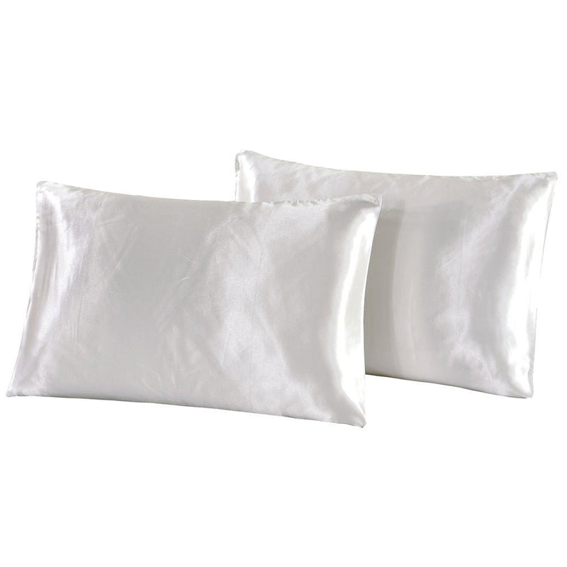 Queen Satin Poly Pillowcase Set 2-Piece