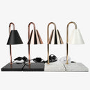 Desk Lamp Candle Warmer with Marble-Pattern Base