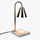 Desk Lamp Candle Warmer with Marble-Pattern Base
