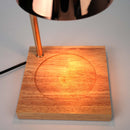 Aromatherapy Candle-Melting Lamp with Wooden Base