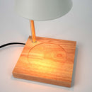 Aromatherapy Candle-Melting Lamp with Wooden Base