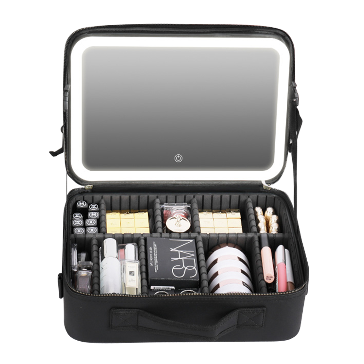 Cosmetic Travel Case With LED Mirror