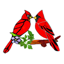 Cardinal Sun Catcher