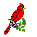 Cardinal Sun Catcher