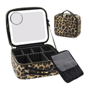 Cosmetic Travel Case With Magnify LED Mirror