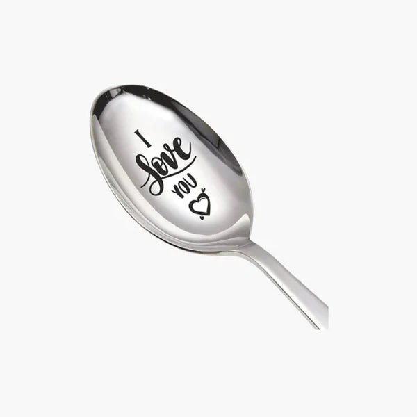 I love you and love you more spoon set